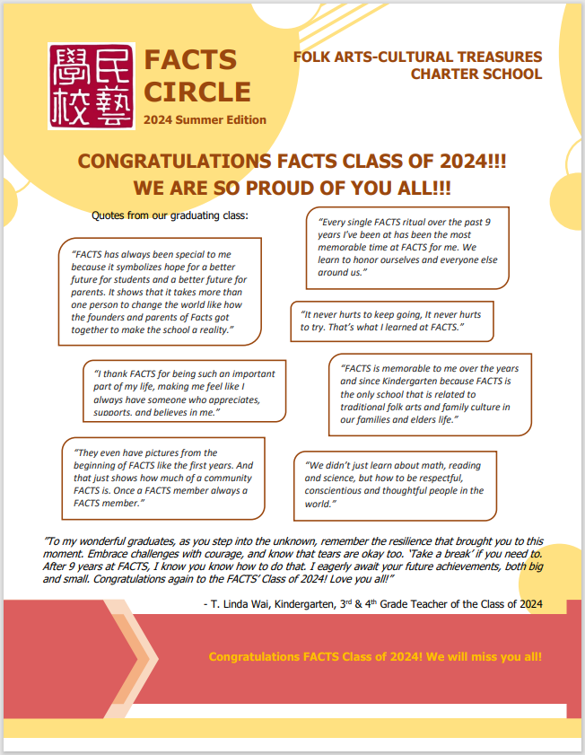 Facts Circle Folk Arts Cultural Treasures Charter School